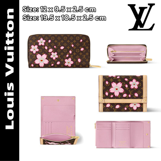 【ルイヴィトン】村上隆コラボ◆折りたたみ財布 桜 限定 M13427 M13433