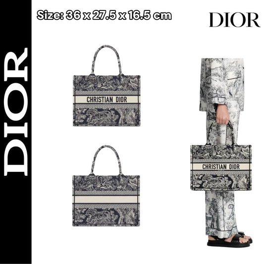 【ディオール】早い者勝ちブックトートミディアム バッグ ロゴ