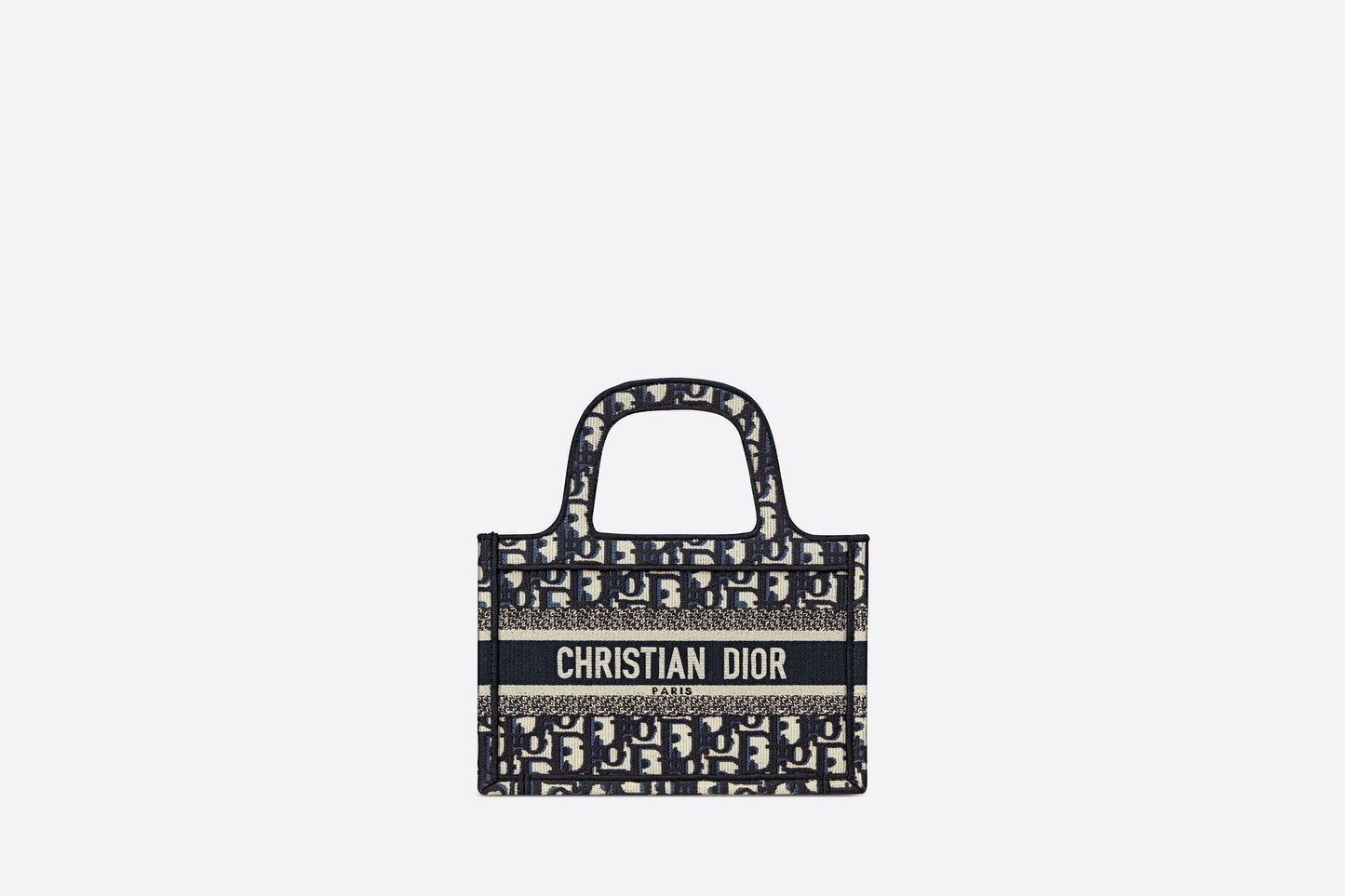 【ディオール】◆大人気 BOOK TOTE 定番柄刺繍 トートバッグ-3 sizes